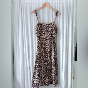 Mi Ami leopard print midi dress